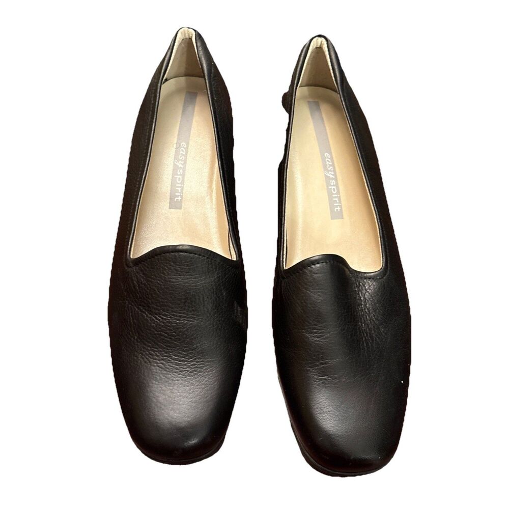 NIB Easy Spirit Clog Shoes Womens Size 8.5M  Black Leather (SKU 1114)